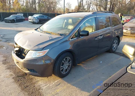 2013 Honda Odyssey Ex-L из США, поврежденный, VIN 5FNRL5H6XDB048035